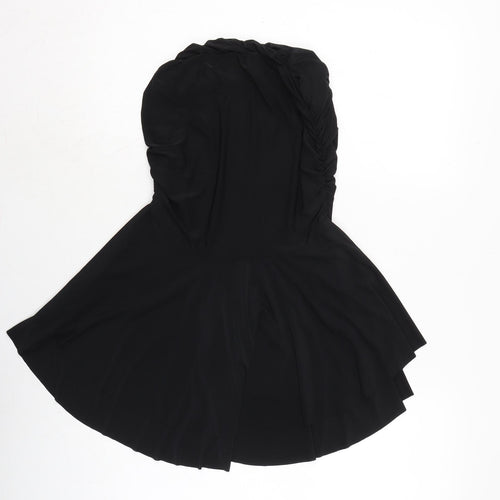 Rebellious Womens Black Polyester Bodycon Size 12 Off the Shoulder