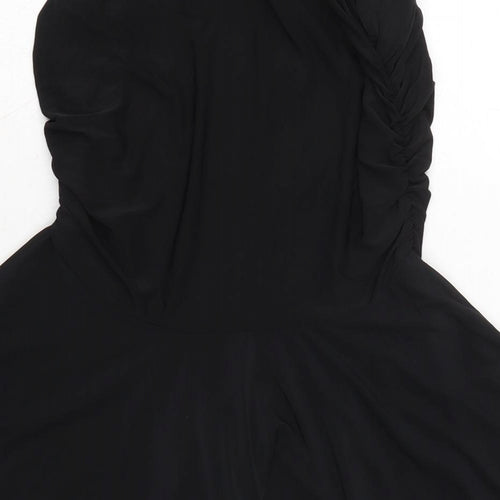 Rebellious Womens Black Polyester Bodycon Size 12 Off the Shoulder