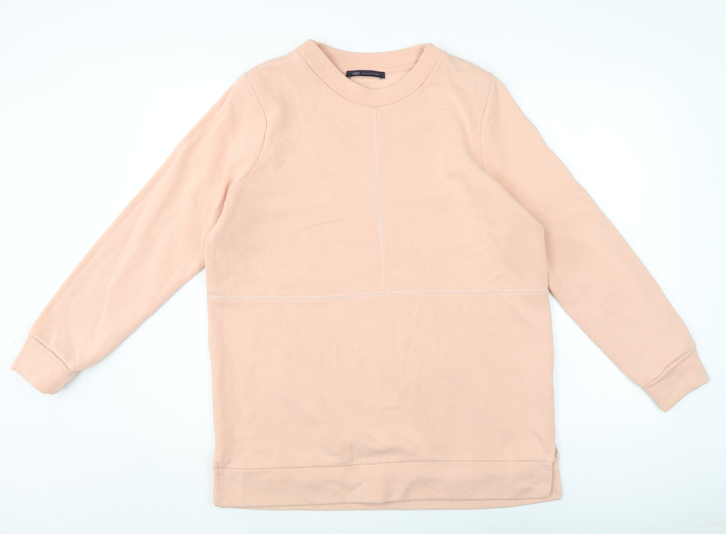 Marks and Spencer Womens Orange Cotton Pullover Sweatshirt Size M