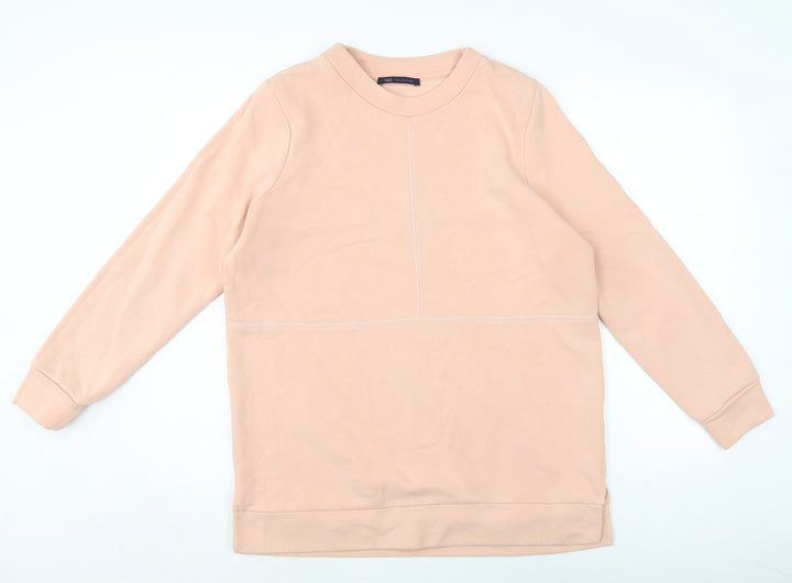 Marks and Spencer Womens Orange Cotton Pullover Sweatshirt Size M