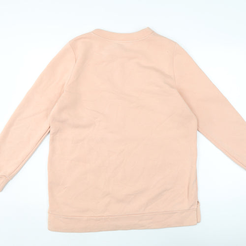 Marks and Spencer Womens Orange Cotton Pullover Sweatshirt Size M