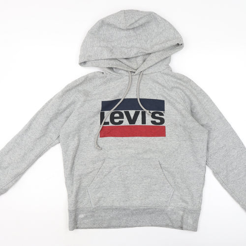 Levi's Mens Grey Cotton Pullover Hoodie Size XS