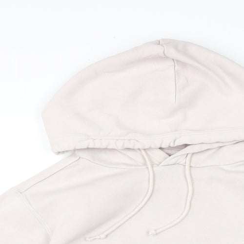 Converse Womens Beige Cotton Pullover Hoodie Size XS