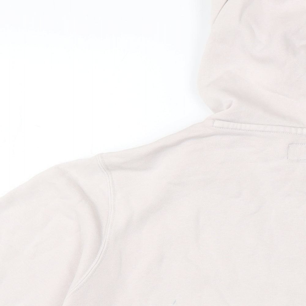 Converse Womens Beige Cotton Pullover Hoodie Size XS