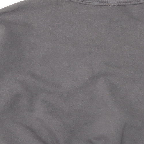 Divided Womens Grey Cotton Pullover Sweatshirt Size S
