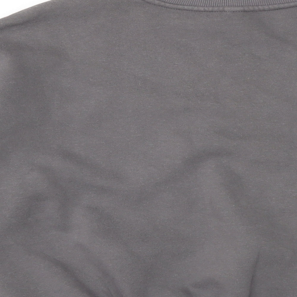 Divided Womens Grey Cotton Pullover Sweatshirt Size S
