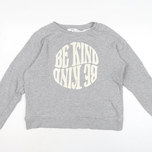 NEXT Womens Grey Cotton Pullover Sweatshirt Size M
