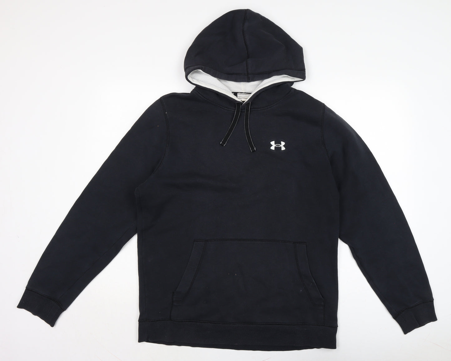 Under armour Mens Blue Cotton Pullover Hoodie Size M