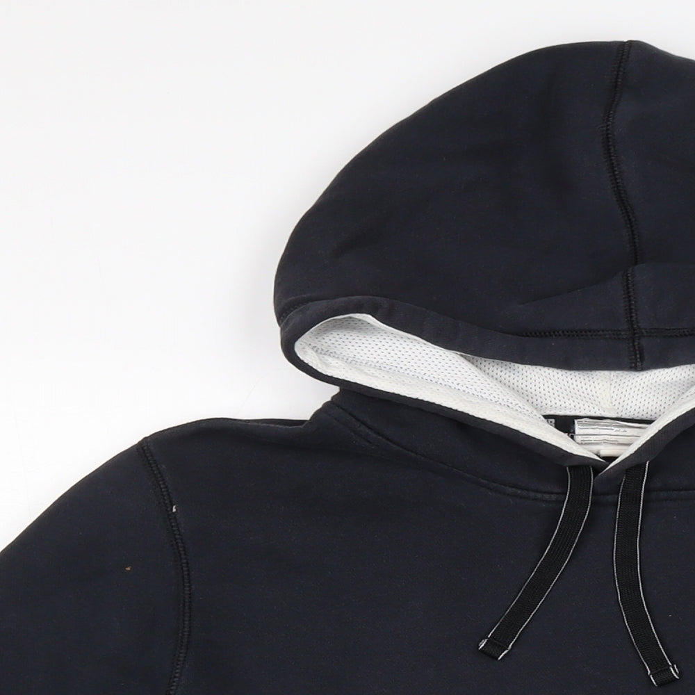 Under armour Mens Blue Cotton Pullover Hoodie Size M