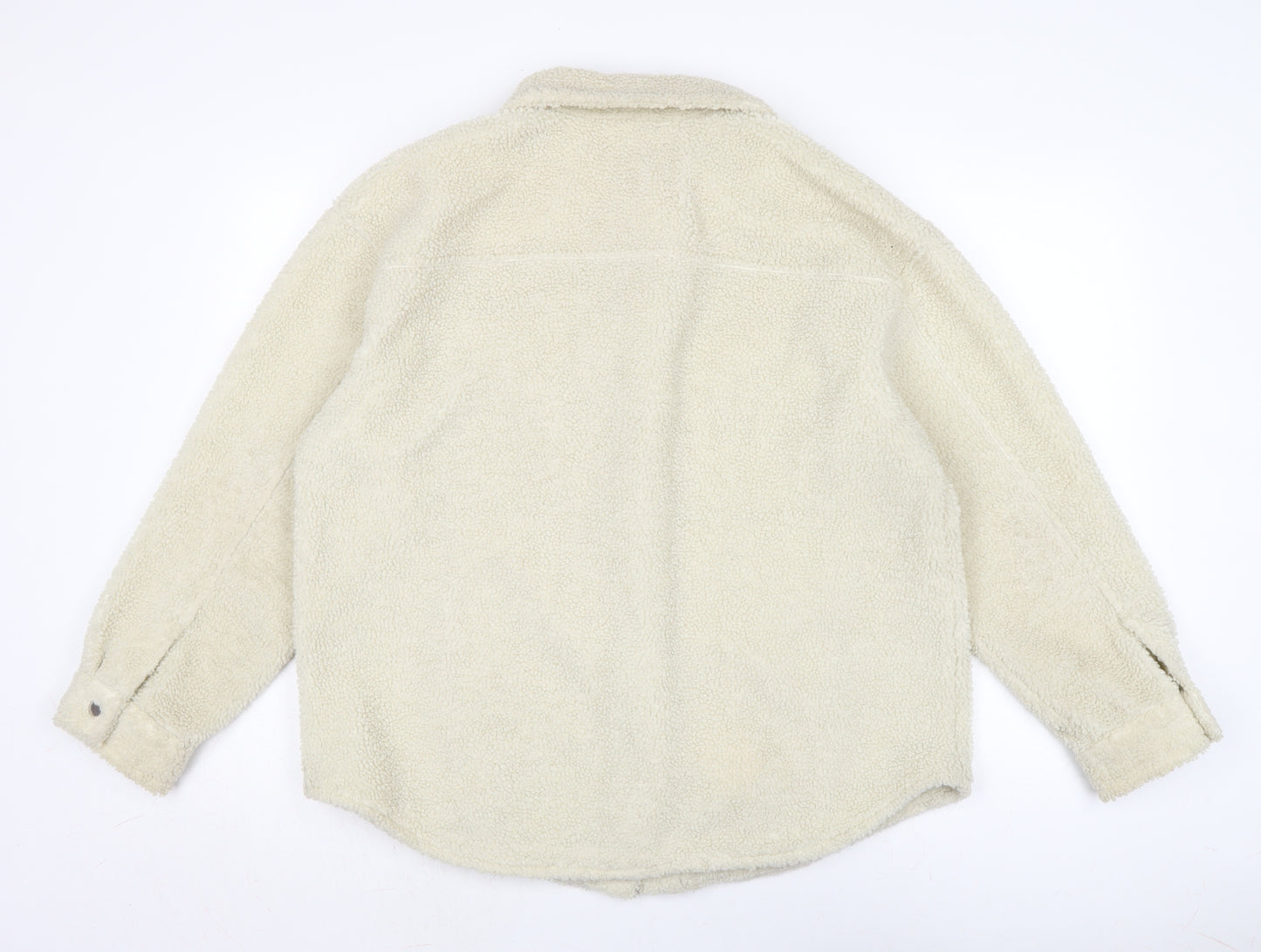 Divided Womens Ivory Jacket Size L Snap