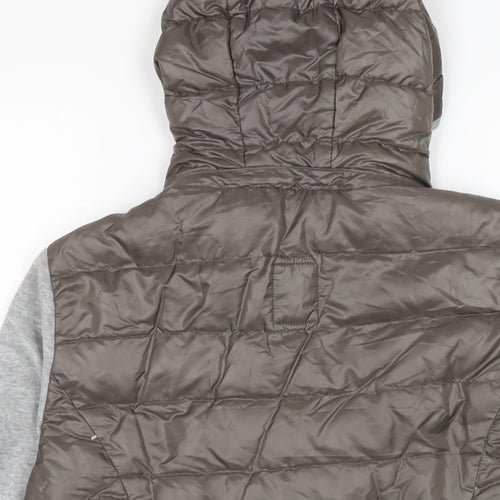 s.Oliver Womens Brown Puffer Jacket Jacket Size 10 Zip - Arms sweatshirt look / material.