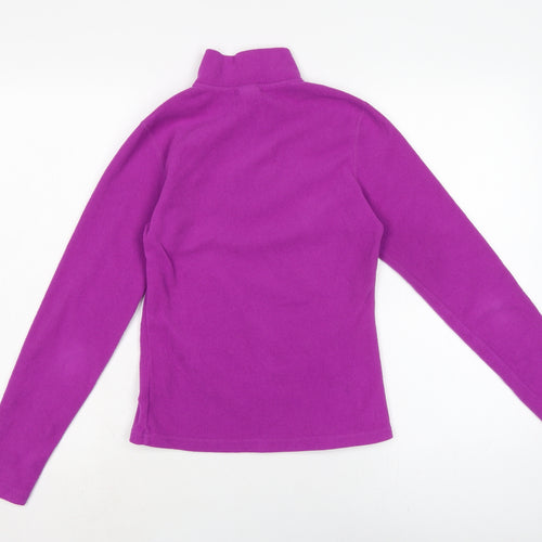 The North Face Womens Purple Mock Neck Polyester Pullover Jumper Size XS