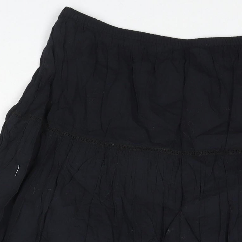 Elizabeth Scott Womens Black Polyester Maxi Skirt Size S - Sequin Detail