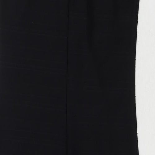 NEXT Womens Black Polyester Tank Dress Size 10 Round Neck Zip