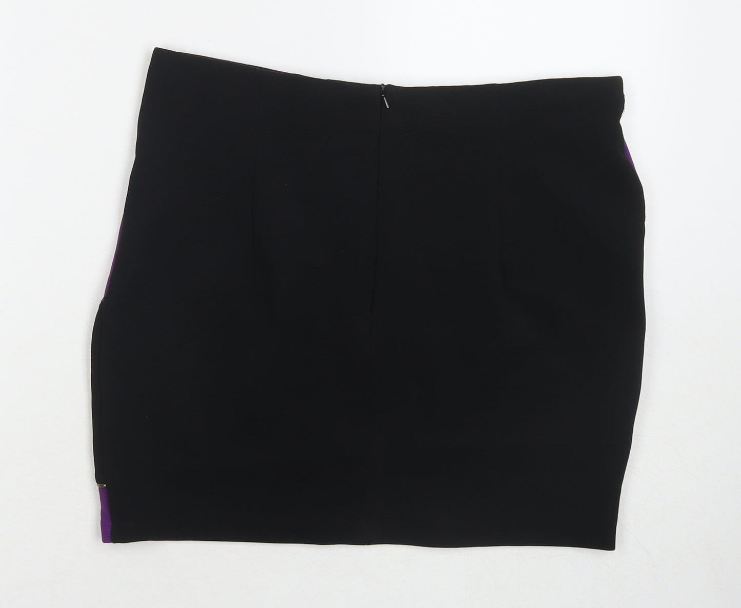 River Island Womens Multicoloured Geometric Polyester A-Line Skirt Size 12 Zip