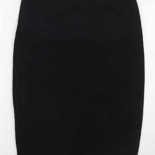 JoJo Maman Bébé Womens Black Polyester Straight & Pencil Skirt Size 8