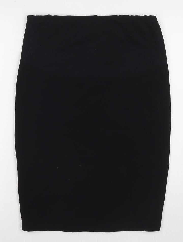 JoJo Maman Bébé Womens Black Polyester Straight & Pencil Skirt Size 8