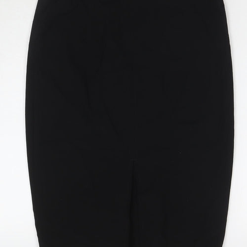 JoJo Maman Bébé Womens Black Polyester Straight & Pencil Skirt Size 8