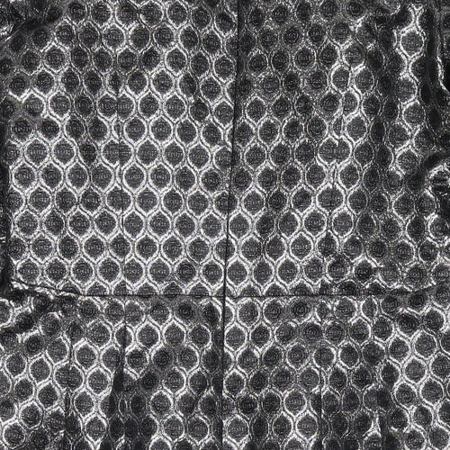 Autograph Womens Silver Polyester A-Line Size 12 Round Neck Pullover