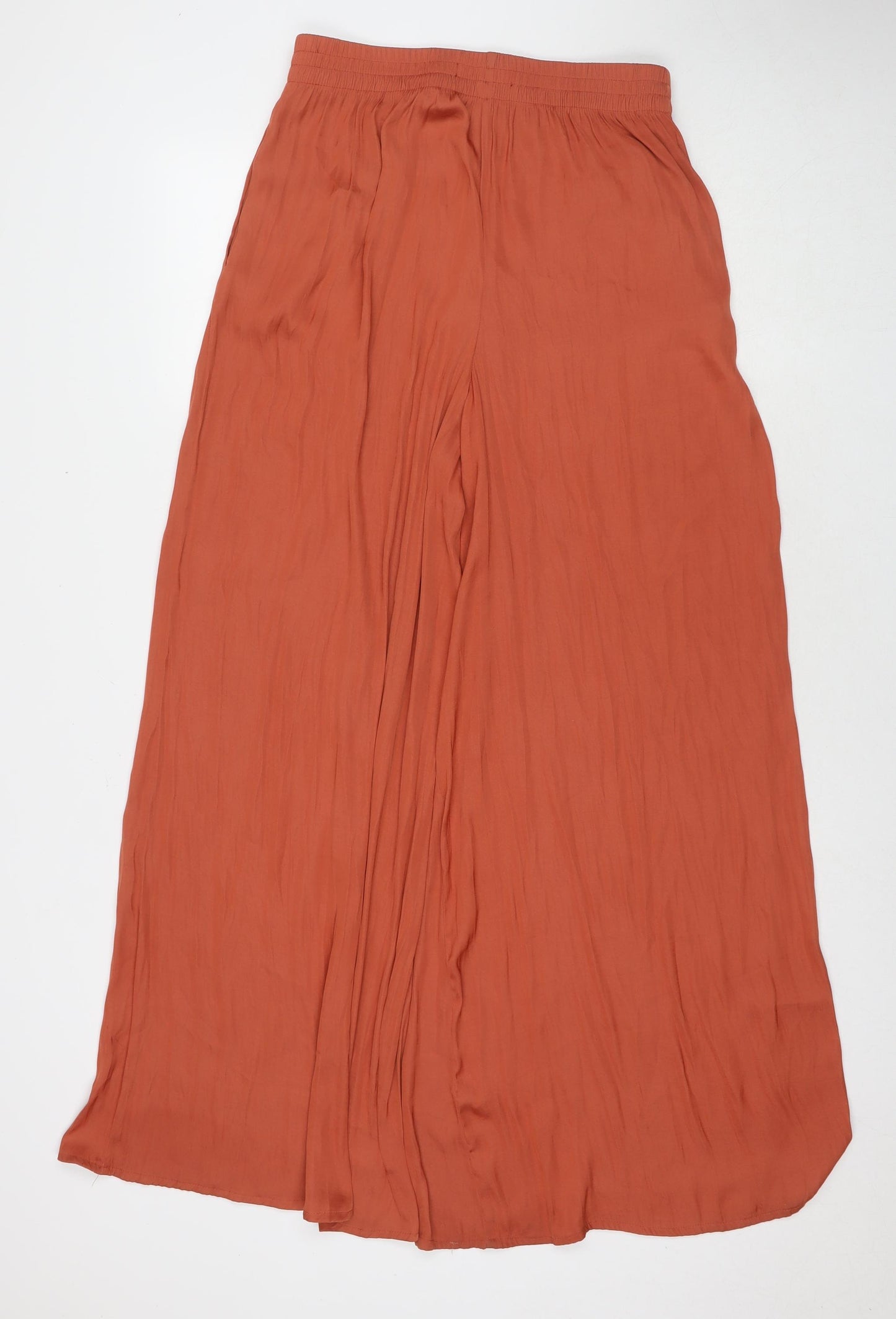 Zara Womens Brown Polyester Trousers Size M L30 in Regular