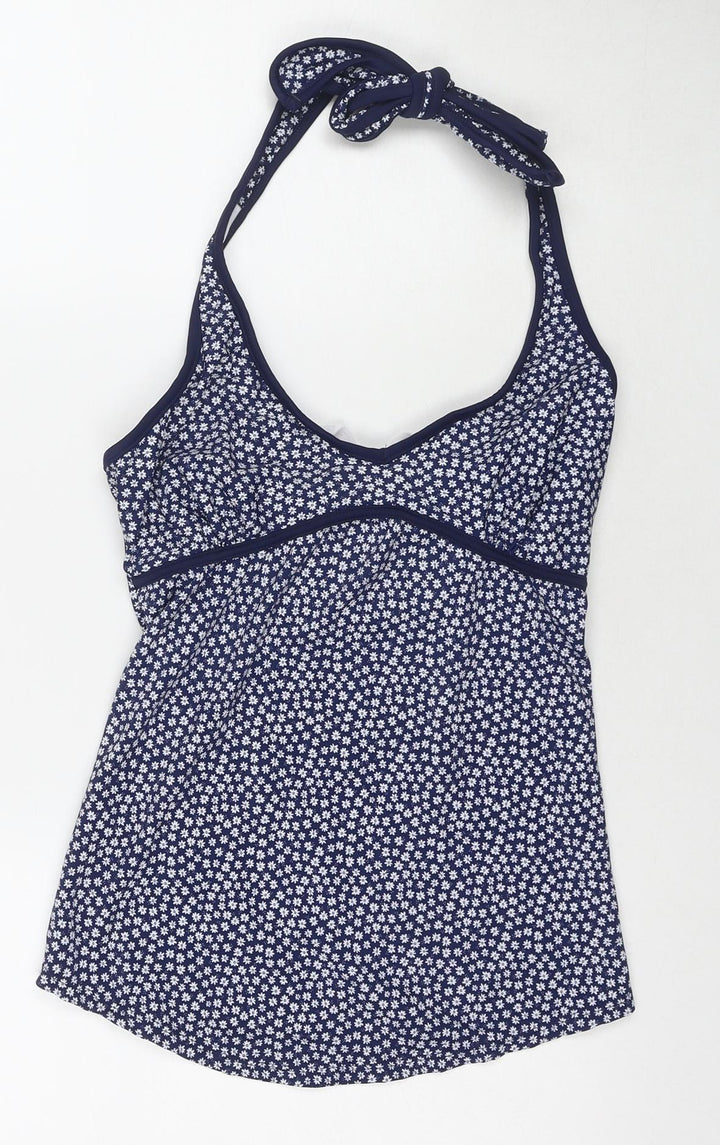 JoJo Maman Bébé Womens Black Floral Polyester Top Size S