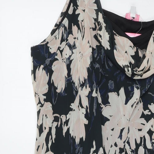 Julipa Womens Multicoloured Floral Polyester Fit & Flare Size 20 Round Neck Pullover