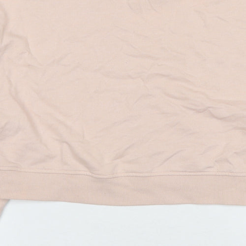 Divided by H&M Womens Beige Cotton Pullover Sweatshirt Size S Pullover - Smile