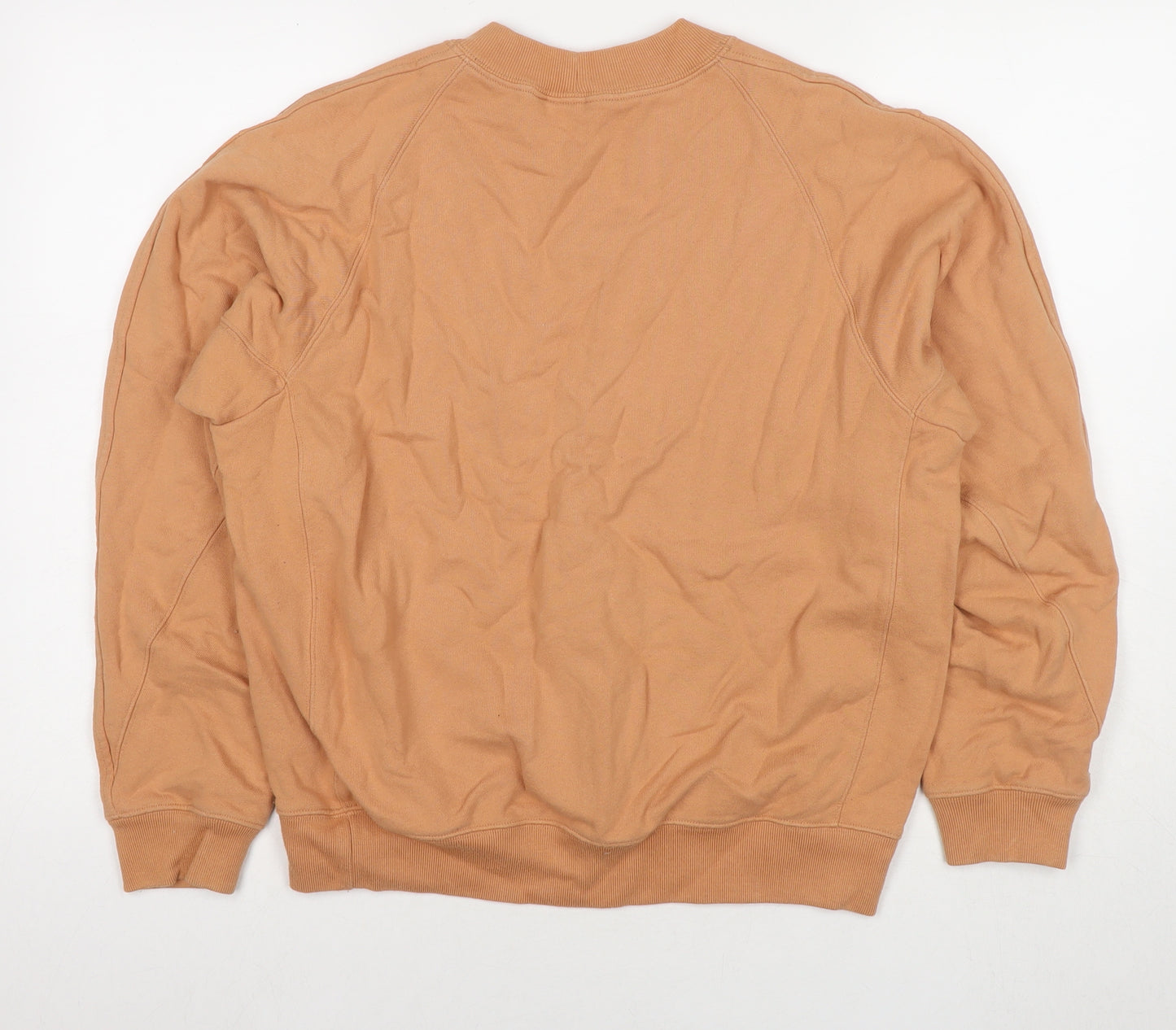 Uniqlo Mens Beige Cotton Pullover Sweatshirt Size M