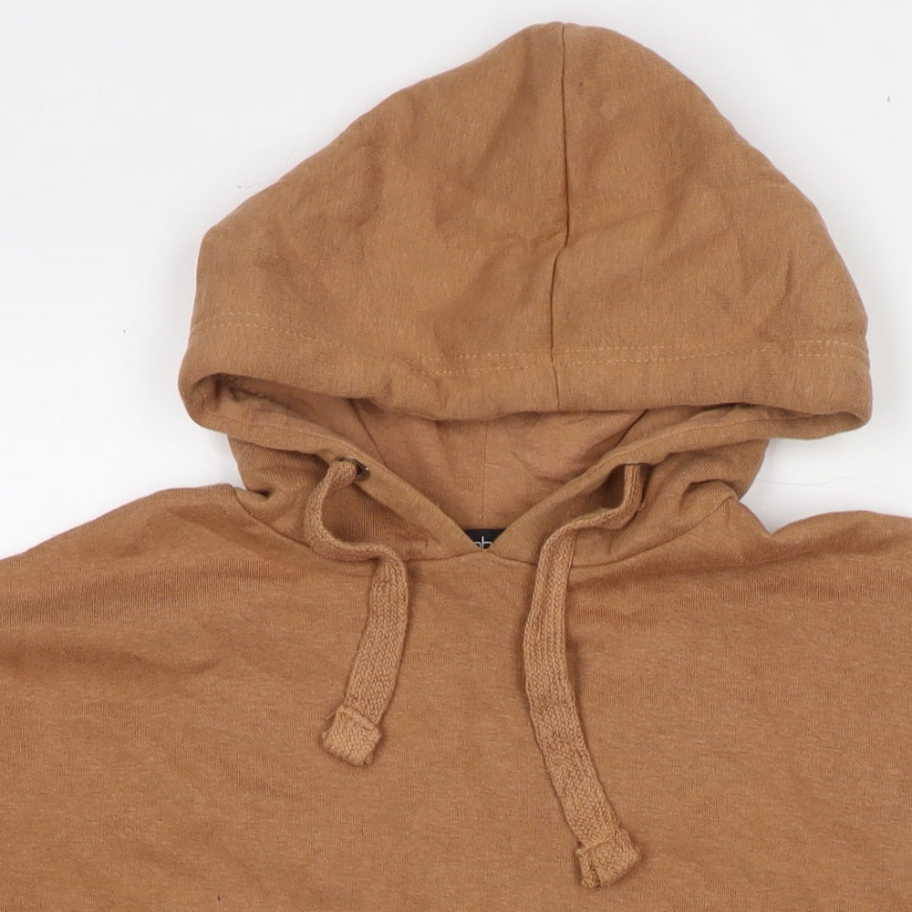 Boohoo Womens Brown Polyester Pullover Hoodie Size M Pullover - Size M/L