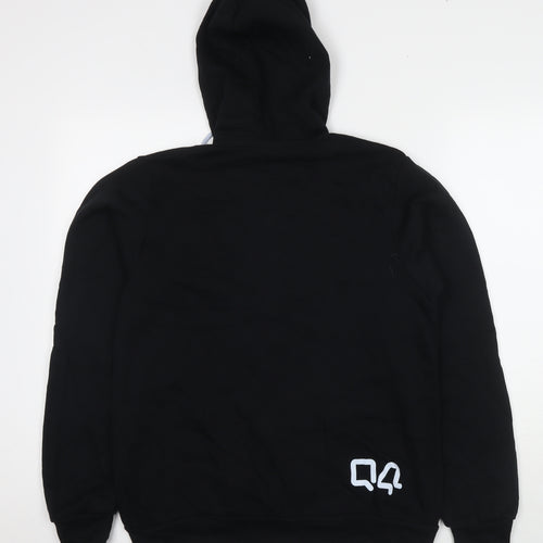 Bella&Canvas Mens Black Cotton Full Zip Hoodie Size M - Where the market connects.