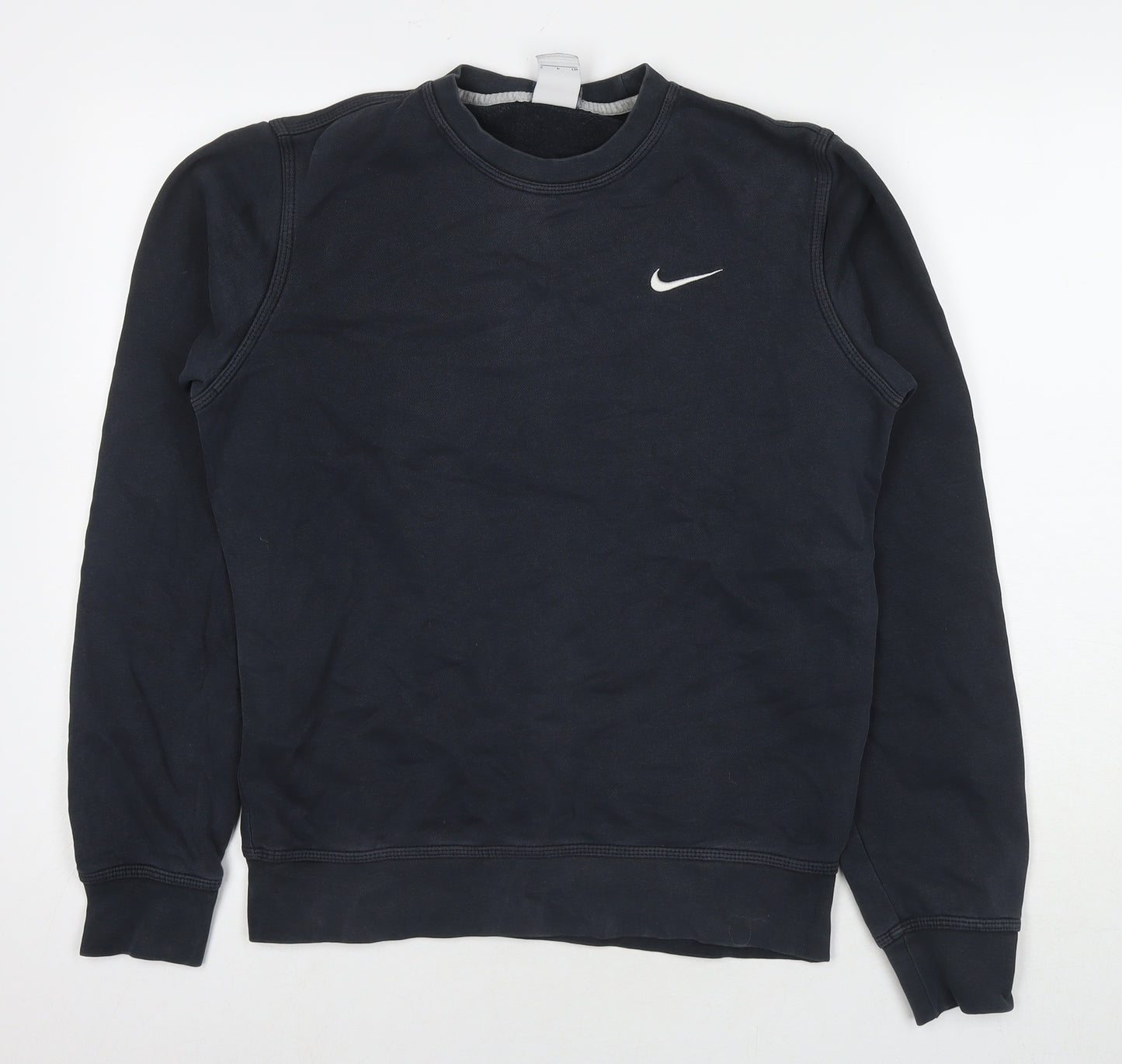 Nike Mens Black Cotton Pullover Sweatshirt Size S