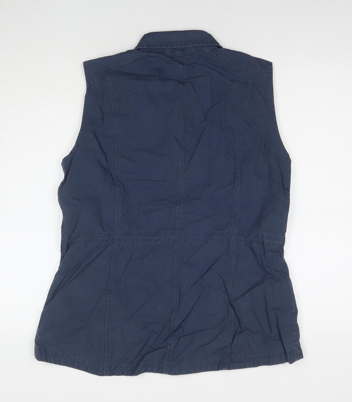 Orvis Womens Blue Gilet Waistcoat Size M Zip