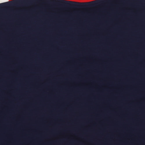 New Look Womens Blue Cotton Pullover Sweatshirt Size 12 Pullover
