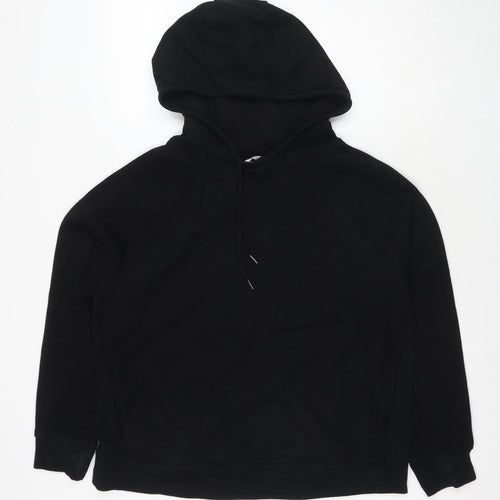 NEXT Womens Black Cotton Pullover Hoodie Size L Pullover