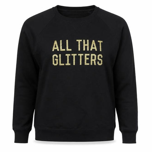 Stanley Stella Womens Black Cotton Pullover Sweatshirt Size L Pullover - All that glitters