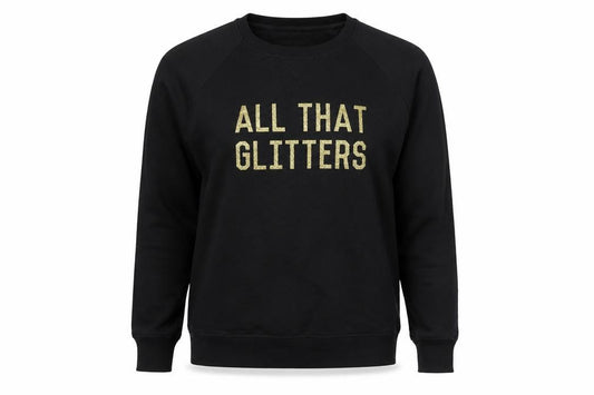 Stanley Stella Womens Black Cotton Pullover Sweatshirt Size L Pullover - All that glitters