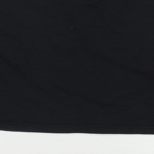 The Couture Club Womens Black Cotton Pullover Sweatshirt Size S Pullover - Cropped