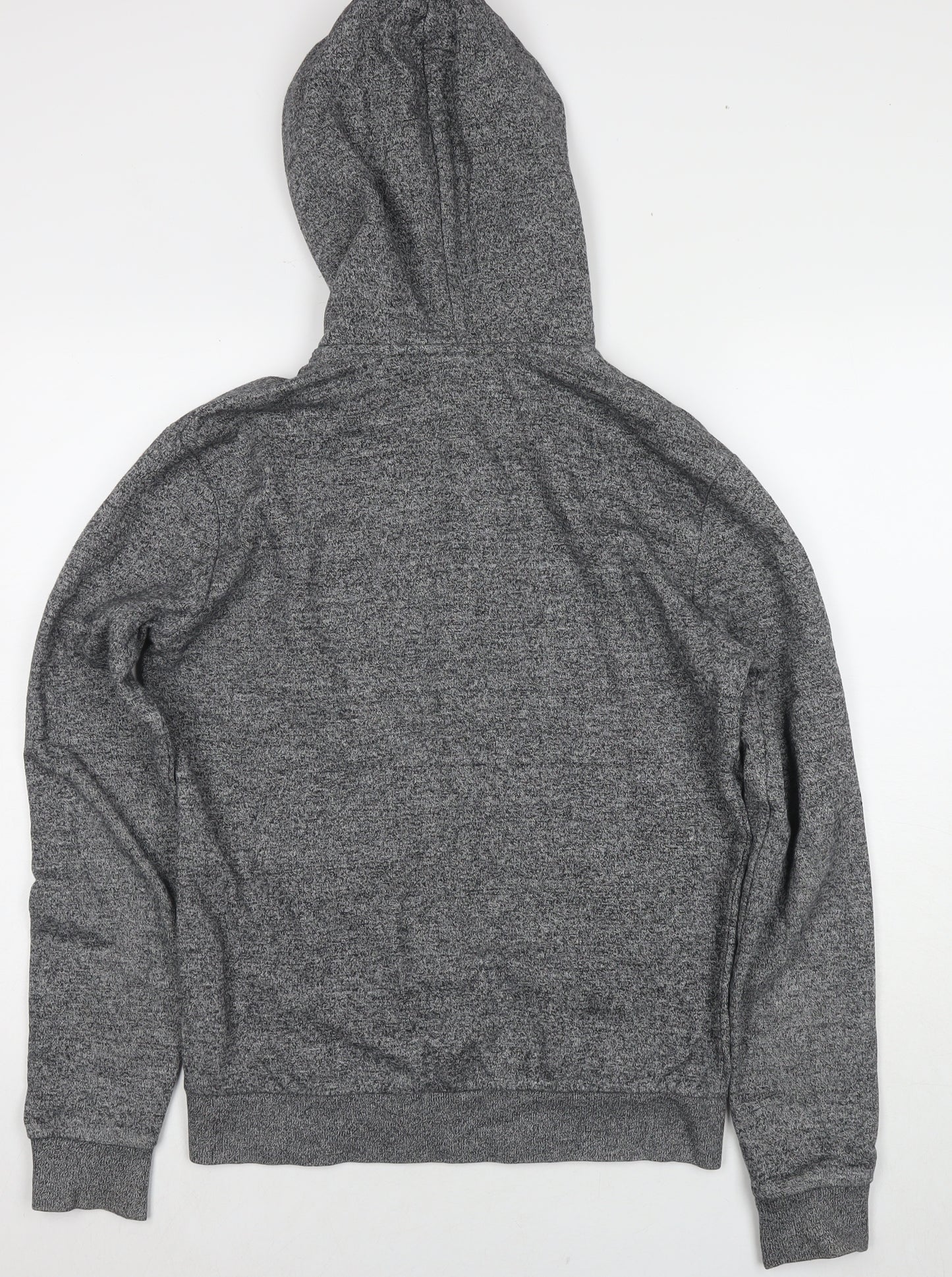 Divided by H&M Mens Grey Cotton Full Zip Hoodie Size S