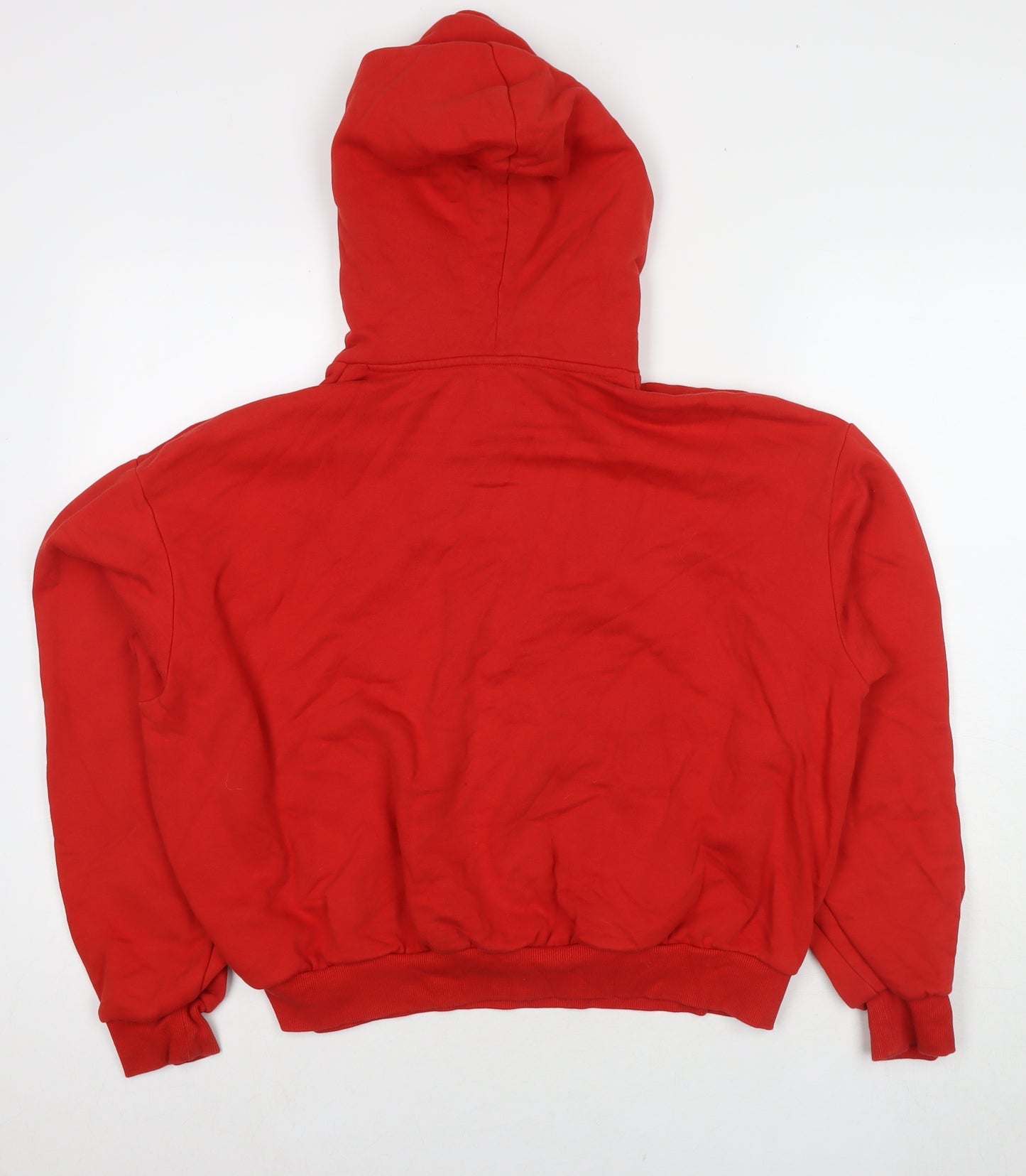 Cheap Monday Womens Red Cotton Pullover Hoodie Size L Pullover - Logo