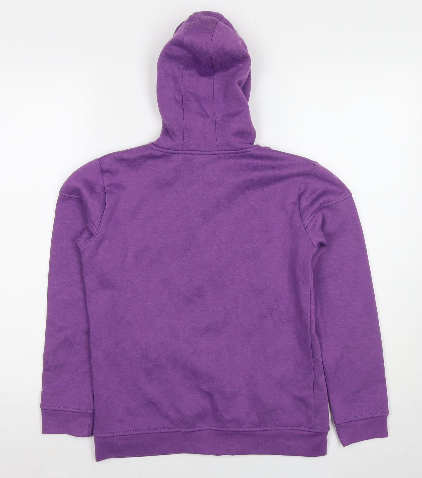 LA Gear Girls Purple Polyester Full Zip Hoodie Size 13 Years Zip