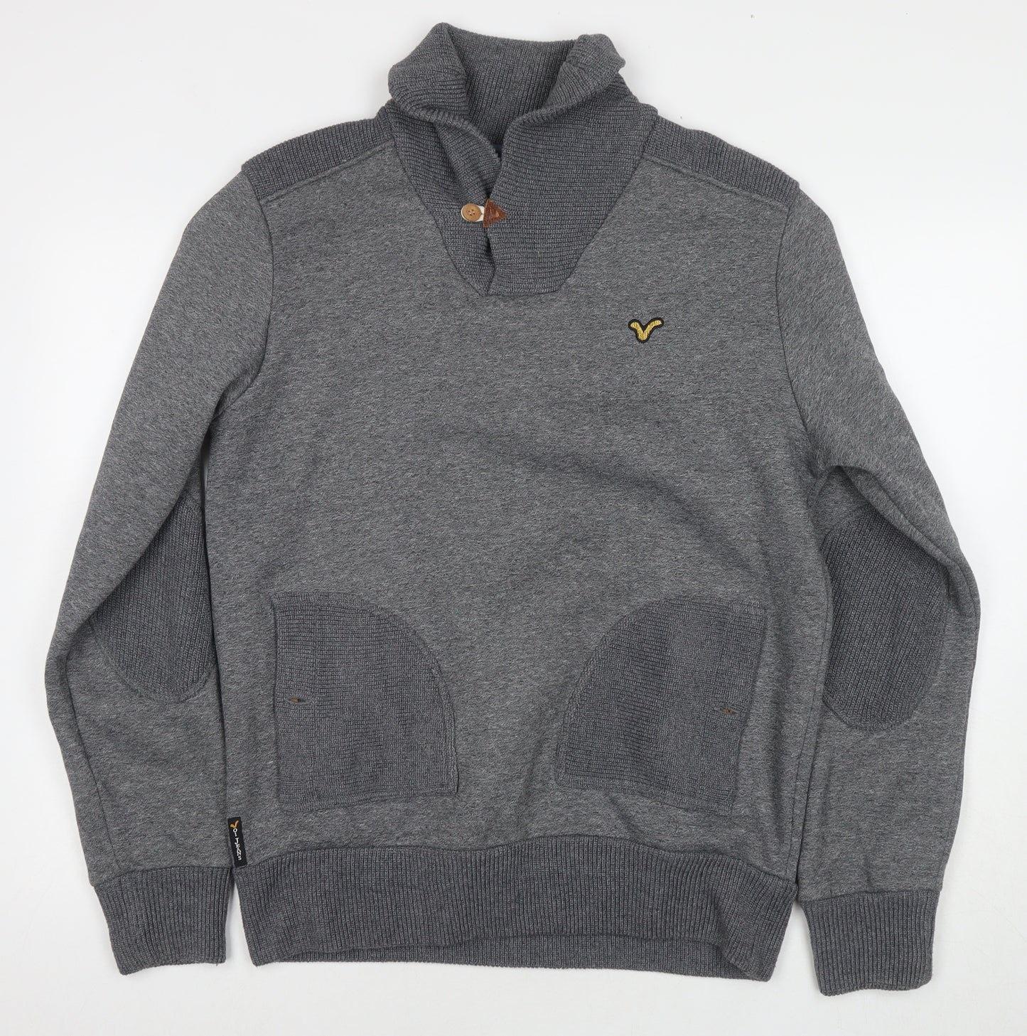 Voi Jeans Mens Grey Cotton Pullover Sweatshirt Size L
