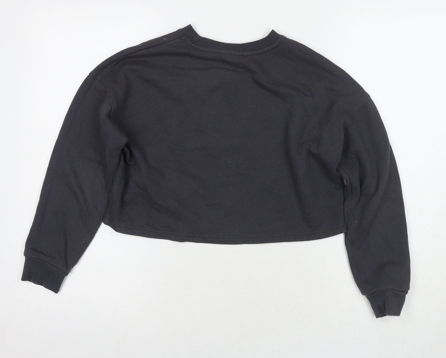 New Look Girls Grey Cotton Pullover Sweatshirt Size 12-13 Years Pullover - I have too many presents Said no one ever