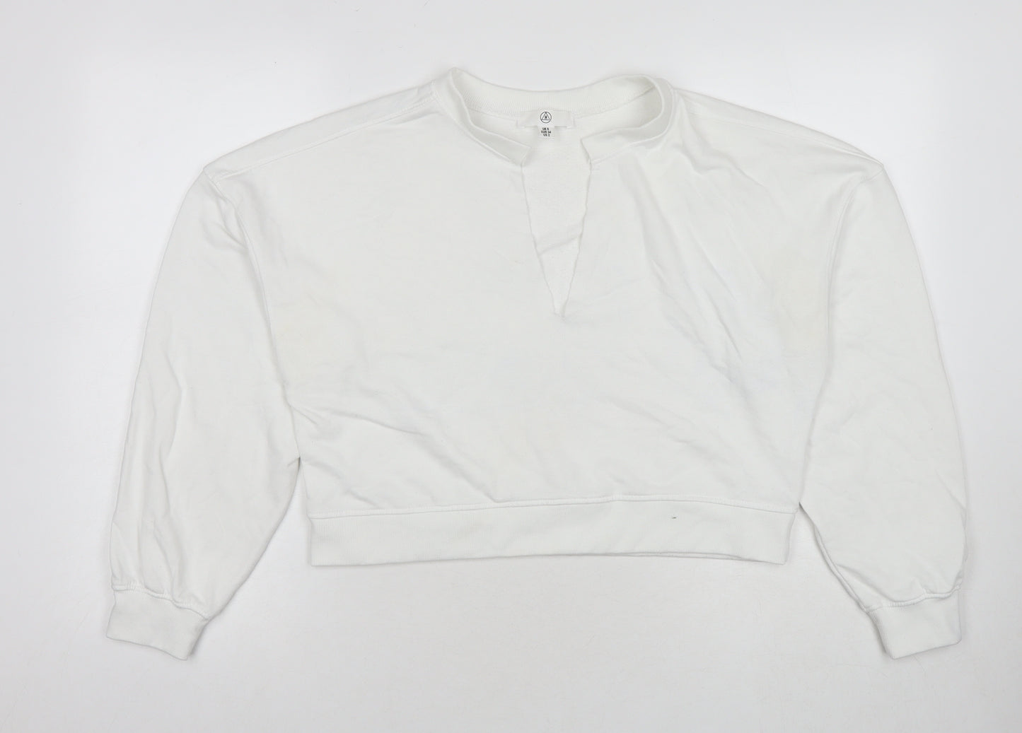 Missguided Womens White Polyester Pullover Sweatshirt Size 6 Pullover