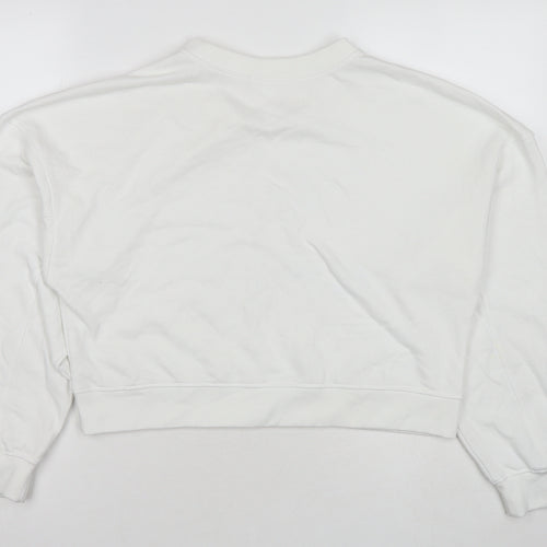 Missguided Womens White Polyester Pullover Sweatshirt Size 6 Pullover