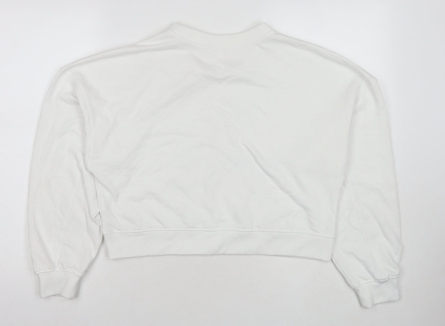 Missguided Womens White Polyester Pullover Sweatshirt Size 6 Pullover