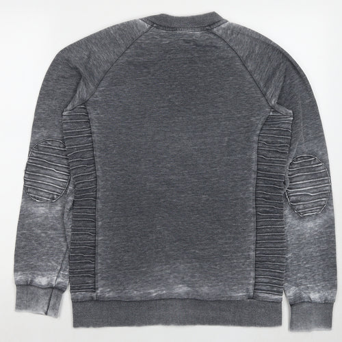 Cup2 Mens Grey Polyester Full Zip Sweatshirt Size M