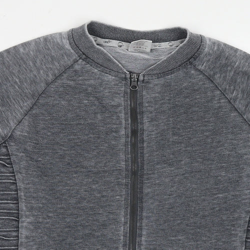 Cup2 Mens Grey Polyester Full Zip Sweatshirt Size M