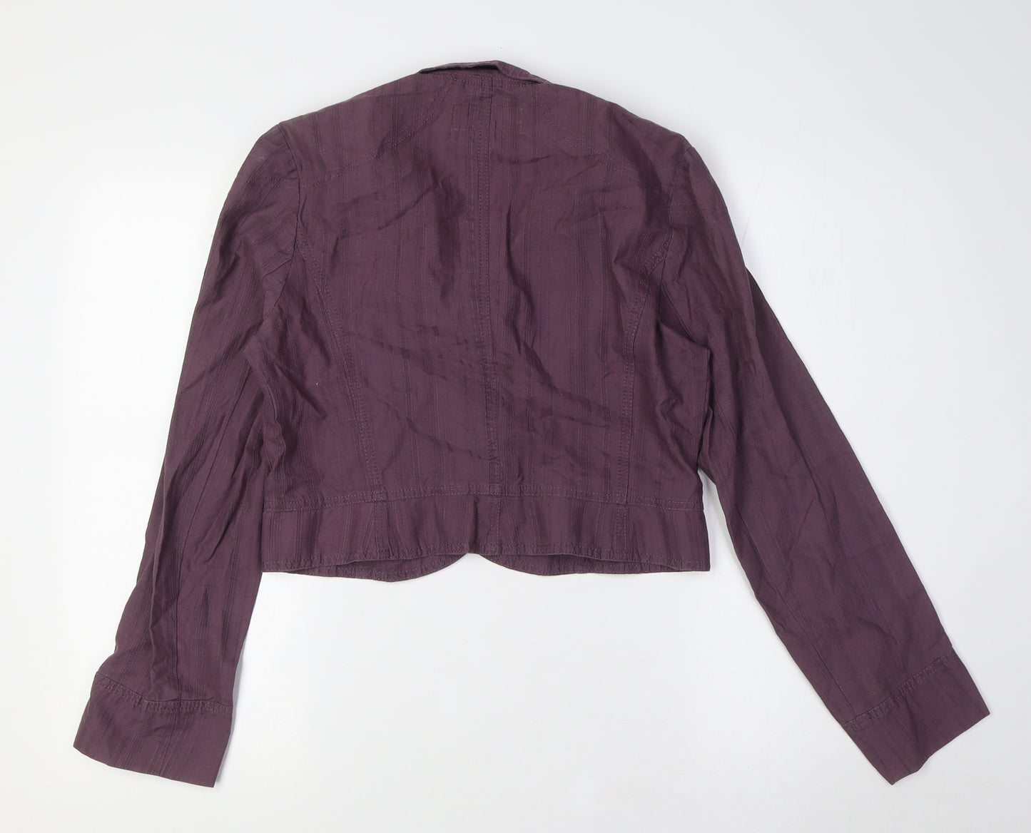 NEXT Womens Purple Jacket Size 12 Button