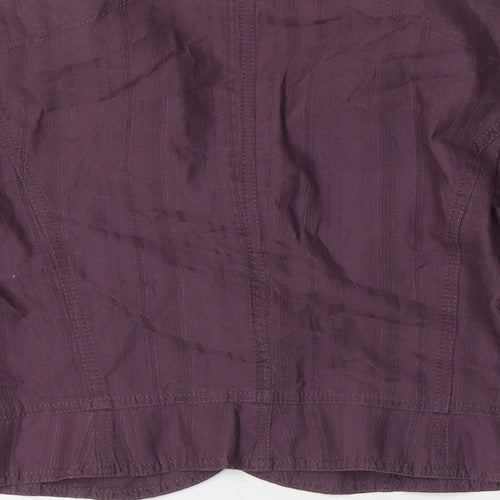 NEXT Womens Purple Jacket Size 12 Button