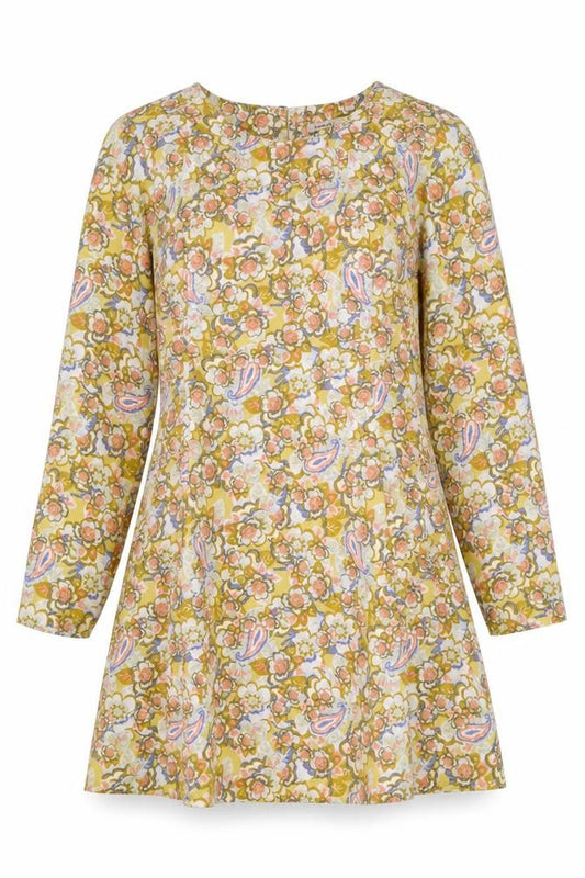 Front view of Marks & Spencer women’s multicoloured polyester a-line, size UK 12, round neck - limited edition